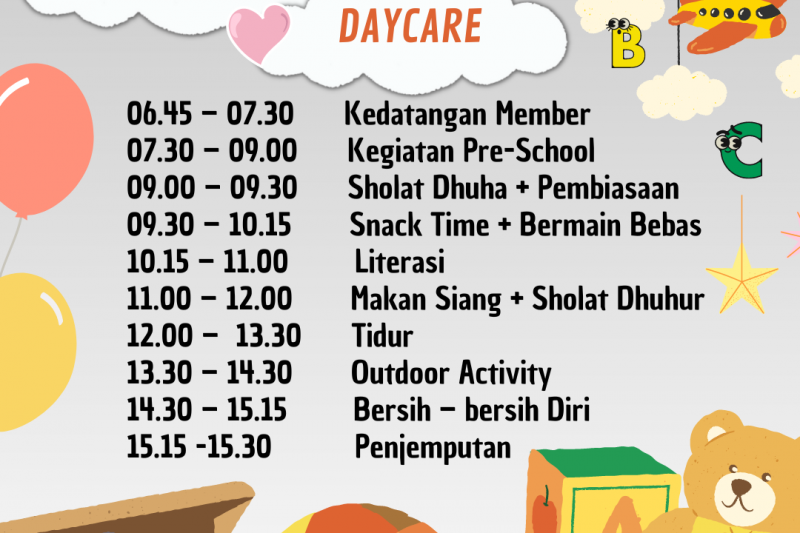 Apa saja sih kegiatan Nur Rachman Daycare ?